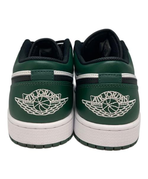 NIKE（ナイキ）NIKE (ナイキ) エアジョーダン1 ロー ホワイト×ブラック×グリーン サイズ:US9.5の古着・服飾アイテム