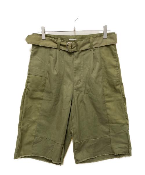 SEEALL（シーオール）SEEALL (シーオール) 再構築ビッグ・ショーツ グリーン サイズ:2の古着・服飾アイテム