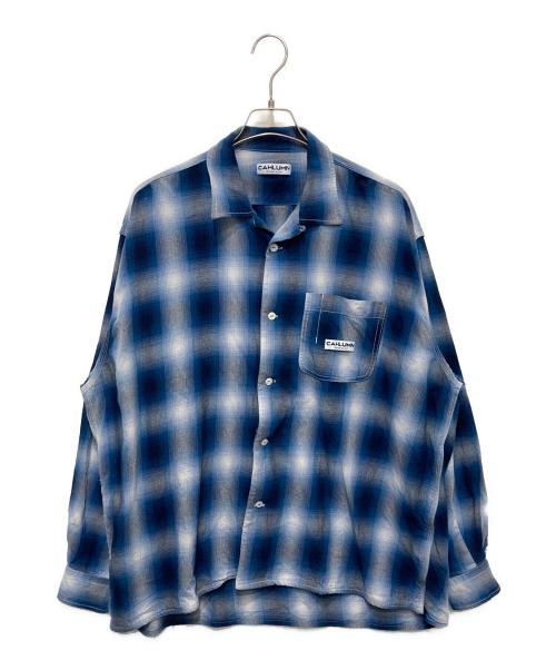 CAHLUMN（カウラム）CAHLUMN (カウラム) オンブレシャツ ブルー サイズ:不明の古着・服飾アイテム