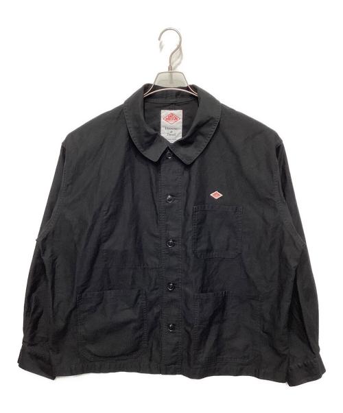 DANTON（ダントン）DANTON (ダントン) モールスキン ワイド カバーオール ジャケット ブラック サイズ:42の古着・服飾アイテム