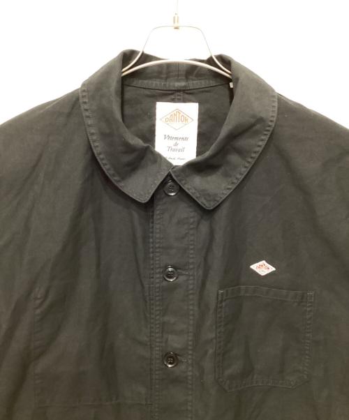DANTON（ダントン）DANTON (ダントン) モールスキン ワイド カバーオール ジャケット ブラック サイズ:42の古着・服飾アイテム