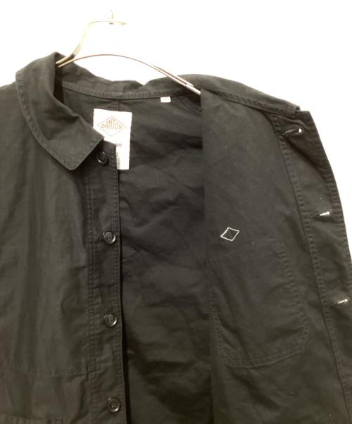 DANTON（ダントン）DANTON (ダントン) モールスキン ワイド カバーオール ジャケット ブラック サイズ:42の古着・服飾アイテム