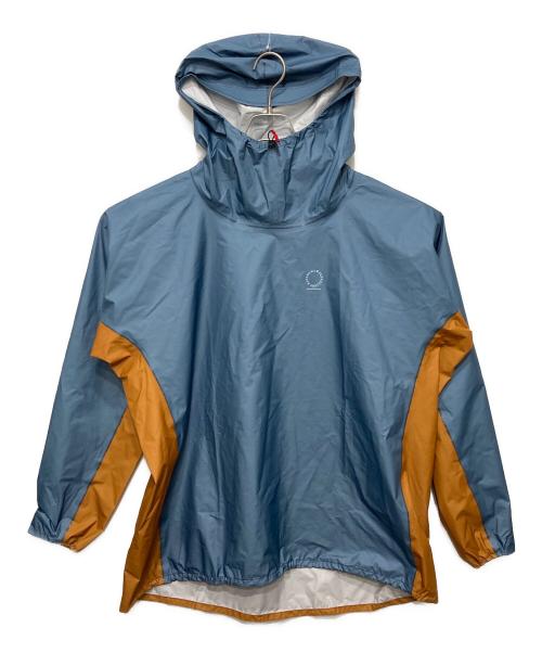 山と道（ヤマトミチ）山と道 (ヤマトミチ) ULオールウェザーフーディー ブルー×オレンジ サイズ:XLの古着・服飾アイテム