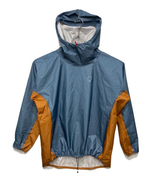 山と道（ヤマトミチ）山と道 (ヤマトミチ) ULオールウェザーフーディー ブルー×オレンジ サイズ:XLの古着・服飾アイテム
