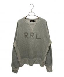 RRL（ダブルアールエル）の古着「ロゴプリントV字スウェット」｜グレー
