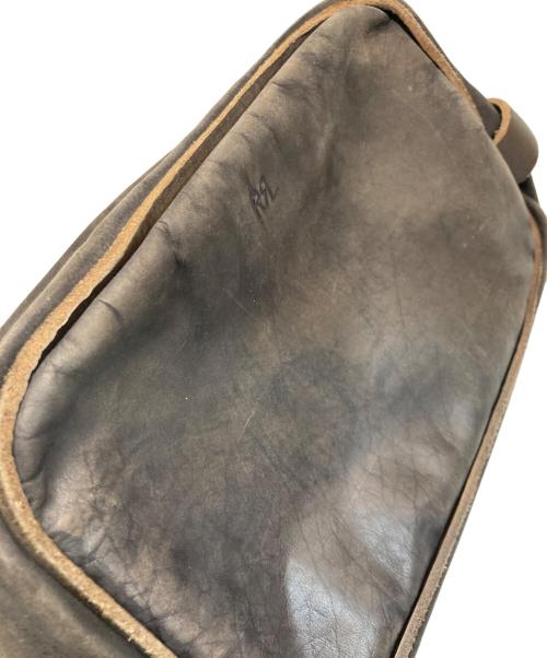 RRL（ダブルアールエル）RRL (ダブルアールエル) レザーセカンドバッグ ブラウンの古着・服飾アイテム