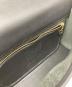 中古・古着 COACH (コーチ) フラップレザーショルダーバッグ ブラック：18000円