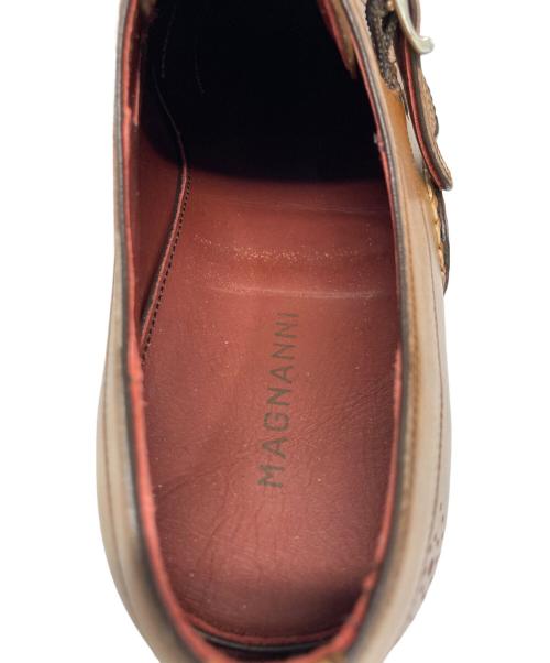 MAGNANNI（マグナーニ）MAGNANNI (マグナーニ) メダリオンモンクストラップシューズ ブラウン サイズ:40の古着・服飾アイテム