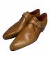 MAGNANNI（マグナーニ）の古着「メダリオンモンクストラップシューズ」｜ブラウン