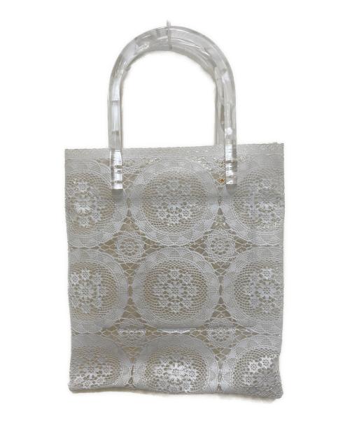Mame Kurogouchi（マメクロゴウチ）mame kurogouchi (マメクロゴウチ) Vinyl Chloride Cloth Tote Bag ホワイトの古着・服飾アイテム