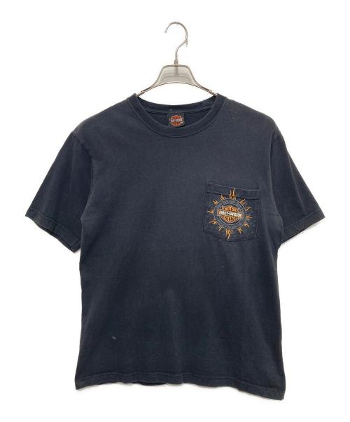 HARLEY-DAVIDSON（ハーレーダビッドソン）HARLEY-DAVIDSON (ハーレーダビッドソン) 00’s ポケットTシャツ ブラック サイズ:Mの古着・服飾アイテム