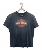 HARLEY-DAVIDSONハーレーダビッドソン）の古着「90's プリントTシャツ」｜ブラック