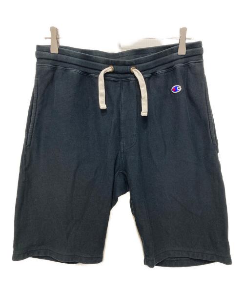 Champion REVERSE WEAVE（チャンピオン リバース ウィーブ）Champion REVERSE WEAVE (チャンピオン リバース ウィーブ) Ron Herman (ロンハーマン) 別注スウェットハーフパンツ ブラック サイズ:Ⅼの古着・服飾アイテム