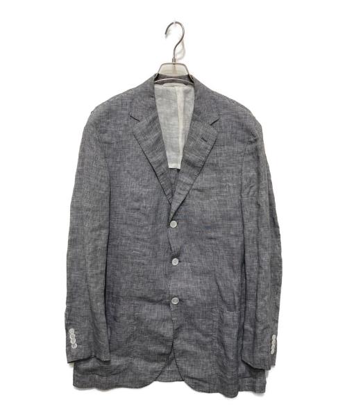 sartorio（サルトリオ）SARTORIO (サルトリオ) リネンテーラードジャケット グレー サイズ:50の古着・服飾アイテム