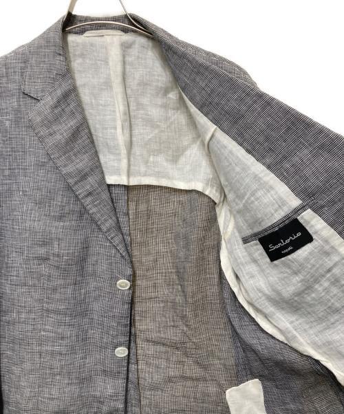 sartorio（サルトリオ）SARTORIO (サルトリオ) リネンテーラードジャケット グレー サイズ:50の古着・服飾アイテム