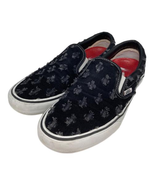 SUPREME（シュプリーム）Supreme (シュプリーム) VANS (ヴァンズ) Slip-On Hole Punch Denim ブラック サイズ:US10.5の古着・服飾アイテム