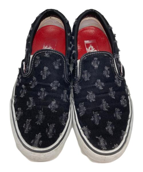 SUPREME（シュプリーム）Supreme (シュプリーム) VANS (ヴァンズ) Slip-On Hole Punch Denim ブラック サイズ:US10.5の古着・服飾アイテム