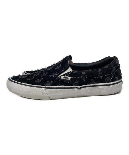 SUPREME（シュプリーム）Supreme (シュプリーム) VANS (ヴァンズ) Slip-On Hole Punch Denim ブラック サイズ:US10.5の古着・服飾アイテム