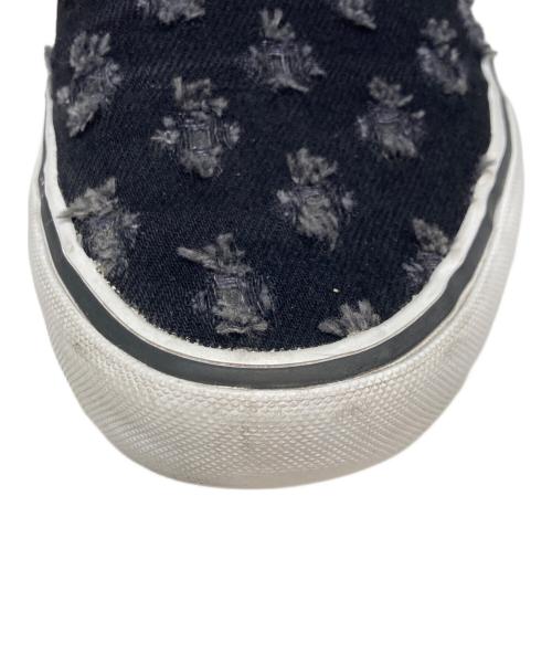 SUPREME（シュプリーム）Supreme (シュプリーム) VANS (ヴァンズ) Slip-On Hole Punch Denim ブラック サイズ:US10.5の古着・服飾アイテム