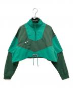 NIKEナイキ）の古着「Crop Tracksuit Jacket／トラックスーツジャケット」｜グリーン