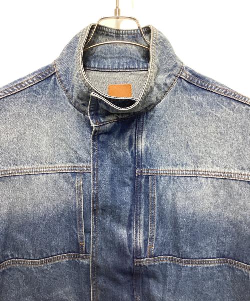 Adam et Rope（アダム エ ロペ）Adam et Rope (アダム エ ロペ) ブリーチデニム ボマージャケット インディゴ サイズ:Lの古着・服飾アイテム