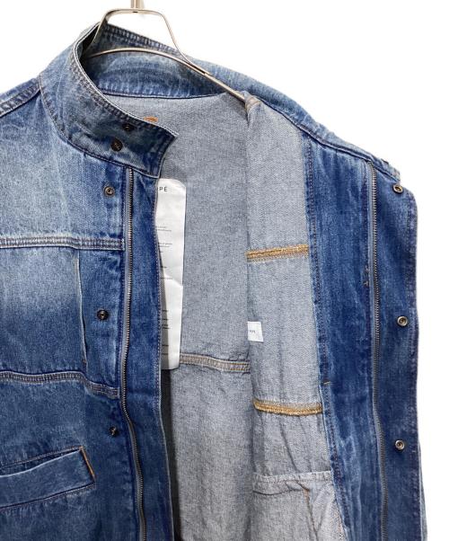 Adam et Rope（アダム エ ロペ）Adam et Rope (アダム エ ロペ) ブリーチデニム ボマージャケット インディゴ サイズ:Lの古着・服飾アイテム