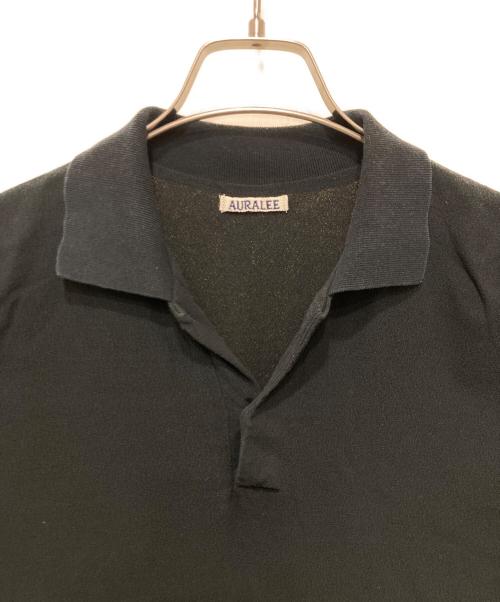 AURALEE（オーラリー）AURALEE (オーラリー) ハードツイスト アムンゼン ダブルクロス ポロシャツ ブラック サイズ:4の古着・服飾アイテム