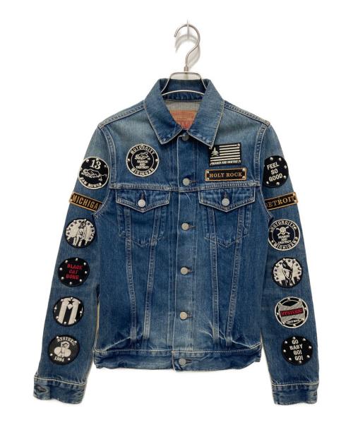 Hysteric Glamour（ヒステリックグラマー）Hysteric Glamour (ヒステリックグラマー) ワッペン加工トラッカー ジャケット インディゴ サイズ:Sの古着・服飾アイテム