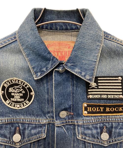 Hysteric Glamour（ヒステリックグラマー）Hysteric Glamour (ヒステリックグラマー) ワッペン加工トラッカー ジャケット インディゴ サイズ:Sの古着・服飾アイテム