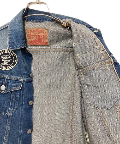 Hysteric Glamour（ヒステリックグラマー）Hysteric Glamour (ヒステリックグラマー) ワッペン加工トラッカー ジャケット インディゴ サイズ:Sの古着・服飾アイテム
