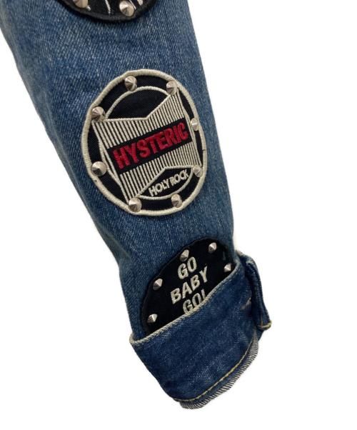 Hysteric Glamour（ヒステリックグラマー）Hysteric Glamour (ヒステリックグラマー) ワッペン加工トラッカー ジャケット インディゴ サイズ:Sの古着・服飾アイテム