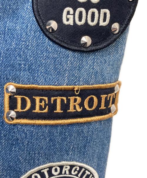 Hysteric Glamour（ヒステリックグラマー）Hysteric Glamour (ヒステリックグラマー) ワッペン加工トラッカー ジャケット インディゴ サイズ:Sの古着・服飾アイテム