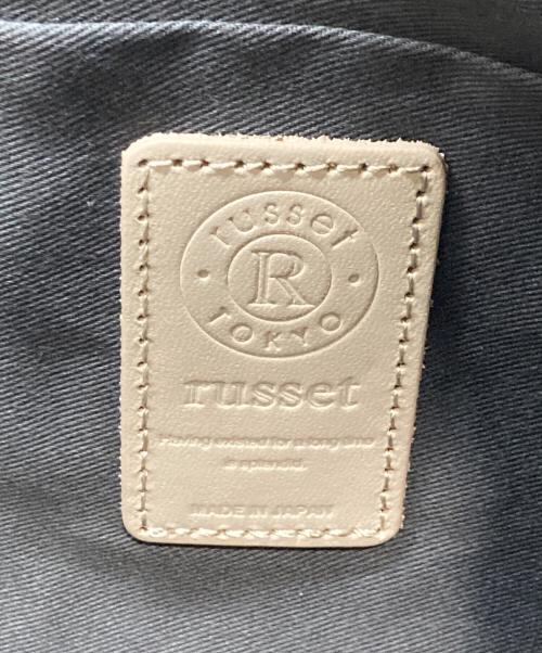 russet（ラシット）russet (ラシット) ソフトレザーラウンドビッグショルダーバッグ グレーの古着・服飾アイテム