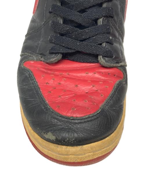 NIKE（ナイキ）NIKE (ナイキ) 94年復刻 エアジョーダン1ブレッドハイカットスニーカー レッド×ブラック サイズ:US8.5の古着・服飾アイテム