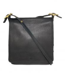 COACH（コーチ）の古着「レザーショルダーバッグ」｜ブラック
