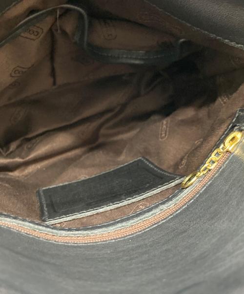 COACH（コーチ）COACH (コーチ) レザーショルダーバッグ ブラックの古着・服飾アイテム