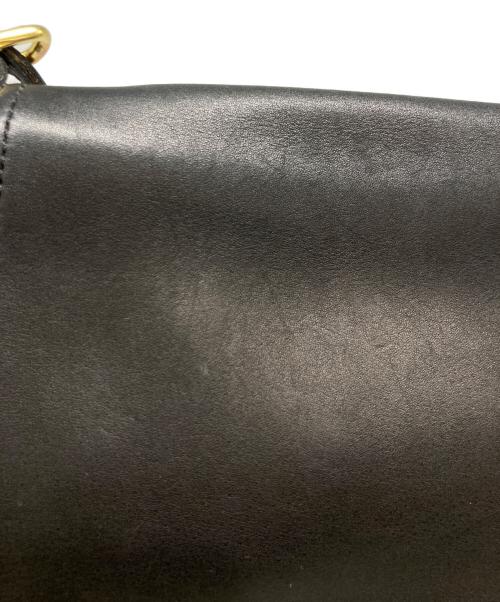 COACH（コーチ）COACH (コーチ) レザーショルダーバッグ ブラックの古着・服飾アイテム