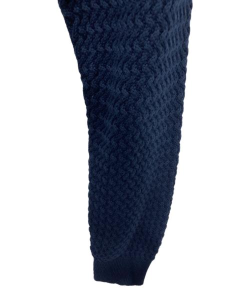 LACOSTE（ラコステ）LACOSTE (ラコステ) バスケットニットクルーネックセーター ネイビー サイズ:Ⅿの古着・服飾アイテム