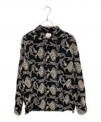 ）の古着「P.A EMBROIDERY シャツ」｜ブラック