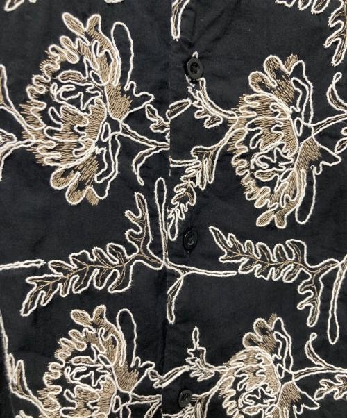 417 by EDIFICE（417 バイ エディフィス）417 by EDIFICE (417 バイ エディフィス) P.A EMBROIDERY シャツ ブラック サイズ:Ⅼの古着・服飾アイテム