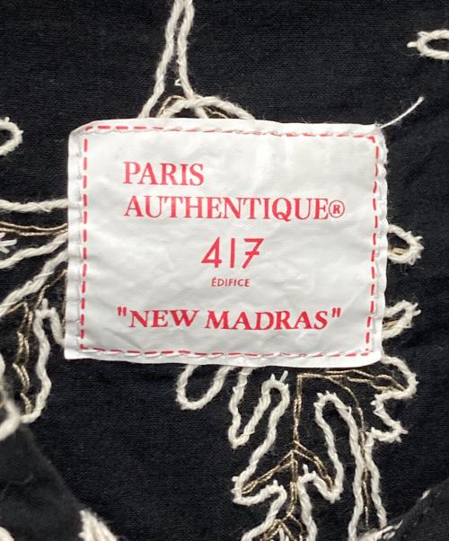 417 by EDIFICE（417 バイ エディフィス）417 by EDIFICE (417 バイ エディフィス) P.A EMBROIDERY シャツ ブラック サイズ:Ⅼの古着・服飾アイテム
