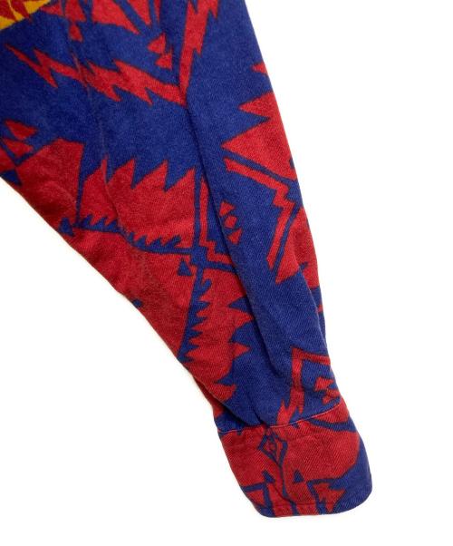 RALPH LAUREN COUNTRY（ラルフローレンカントリー）RALPH LAUREN COUNTRY (ラルフローレンカントリー) ネイティブ柄オープンカラーシャツ マルチカラー サイズ:Ⅼの古着・服飾アイテム