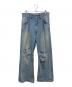 jieda（ジエダ）の古着「DAMAGE ONE TUCK WIDE STRAIGHT DENIM」｜インディゴ