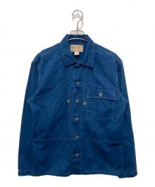 RRL（ダブルアールエル）の古着「インディゴ ヘリンボーン ツイル オーバーシャツ」｜インディゴ