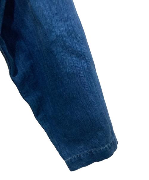 RRL（ダブルアールエル）RRL (ダブルアールエル) インディゴ ヘリンボーン ツイル オーバーシャツ インディゴ サイズ:Mの古着・服飾アイテム
