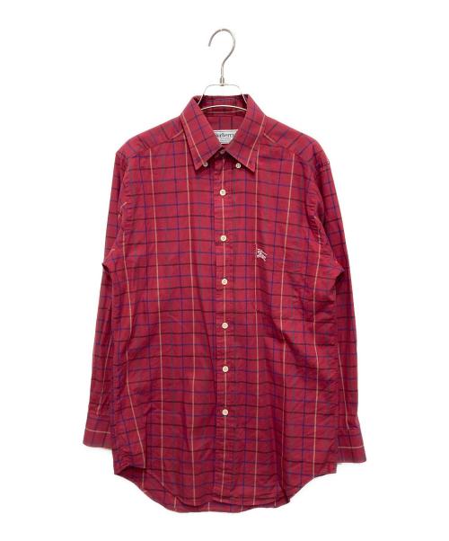 Burberry's（バーバリーズ）Burberry's (バーバリーズ) 長袖シャツ レッド サイズ:Sの古着・服飾アイテム