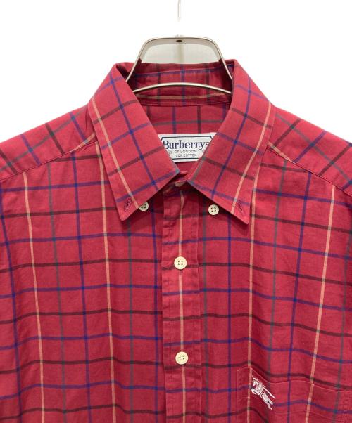 Burberry's（バーバリーズ）Burberry's (バーバリーズ) 長袖シャツ レッド サイズ:Sの古着・服飾アイテム