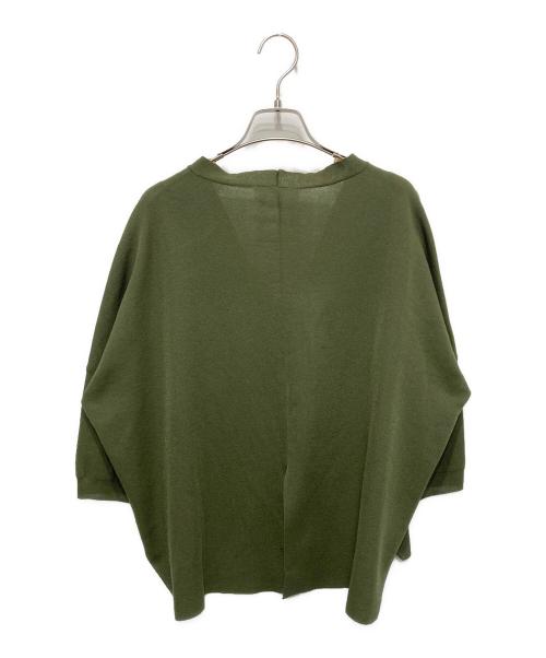 BEARDSLEY（ビアズリー）BEARDSLEY (ビアズリー) サラッとカーディガン ニット グリーン サイズ:FREEの古着・服飾アイテム