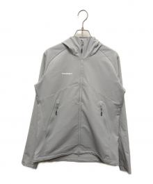 MAMMUT（マムート）の古着「MACUN 2.0 ソフトシェル フーデッド ジャケット」｜グレー