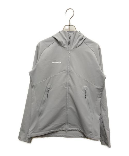 MAMMUT（マムート）MAMMUT (マムート) MACUN 2.0 ソフトシェル フーデッド ジャケット グレー サイズ:Sの古着・服飾アイテム